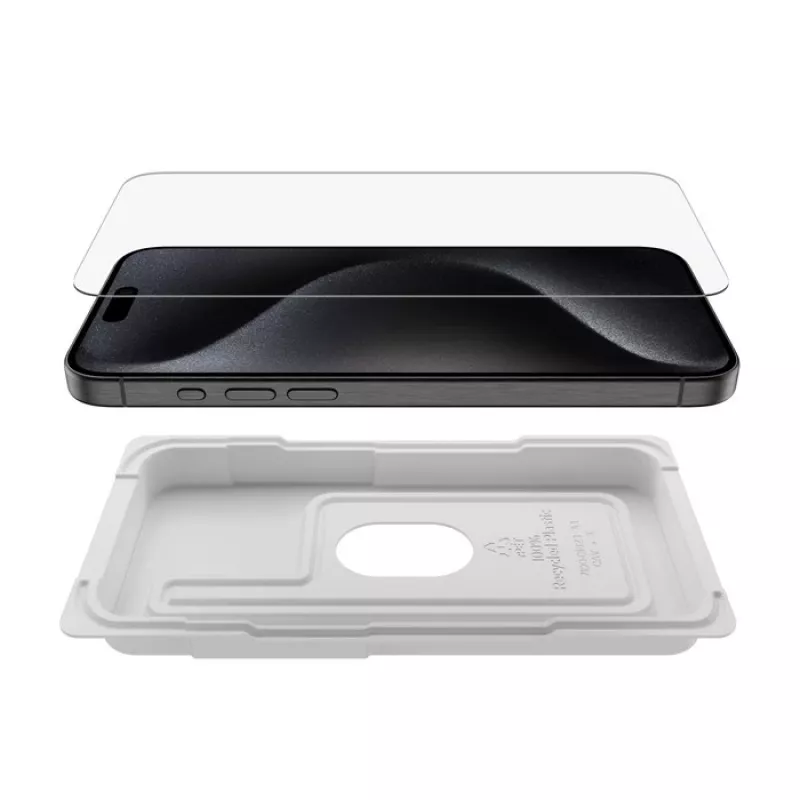 Lámina protectora de pantalla Belkin ScreenForce iPhone 15 Pro Max cristal templado