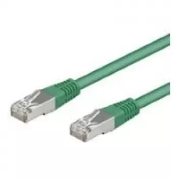 Wentronic Goobay cable de parcheo CAT 5e, F/UTP, verde, 10 m - mezcla de cobre CCA (50185)