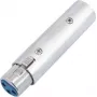 Adaptador de audio Omnitronic XLR hembra de 3 polos a XLR macho de 5 polos modelo 30226577