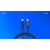 Savio CL-174 cable USB-C a USB-C, 100 W, Power Delivery/Quick Charge, pantalla digital, 1 m, verde