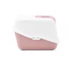 Bandeja arenero cubierta para gatos Savic Nestor blanco-rosa, bandeja cerrada con tapa, 56×39×38,5 cm