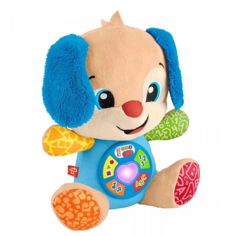 Juguete educativo interactivo MATTEL Fisher-Price Perrito Ríe y Aprende JFD27 – luces, sonidos y botones para el aprendizaje temprano