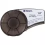 Cinta de etiquetas Brady M21-250-423, poliéster de transferencia térmica, negro sobre blanco, 6,35 mm x 6,4 m