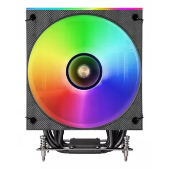 Ventilador para CPU TACENS Mars Gaming MCPU-LCD, ventilador de 120 mm, TDP 300 W, compatible con LGA1700/1200/115x/1366 y AM4/AM5, negro