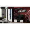 Soporte de TV Cama SOHO 140 negro/blanco brillante
