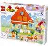 Juguete de construcción LEGO Bluey Casa familiar con juego de memoria 10459 — 83 piezas, 3 minifiguras, edad 3+