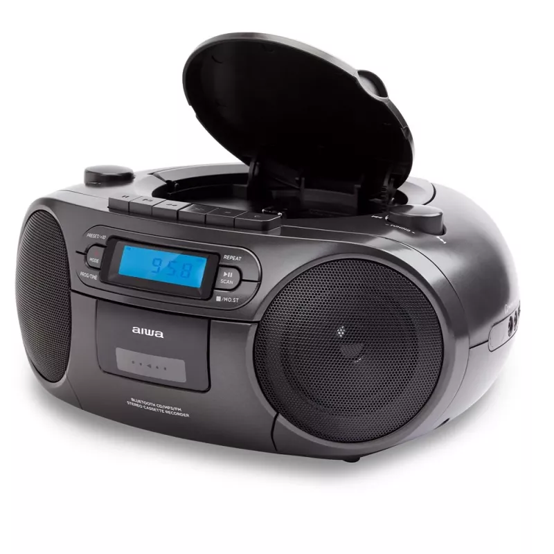 Sistema estéreo portátil Aiwa BBTC-550BK Digital 6 W FM PLL negro