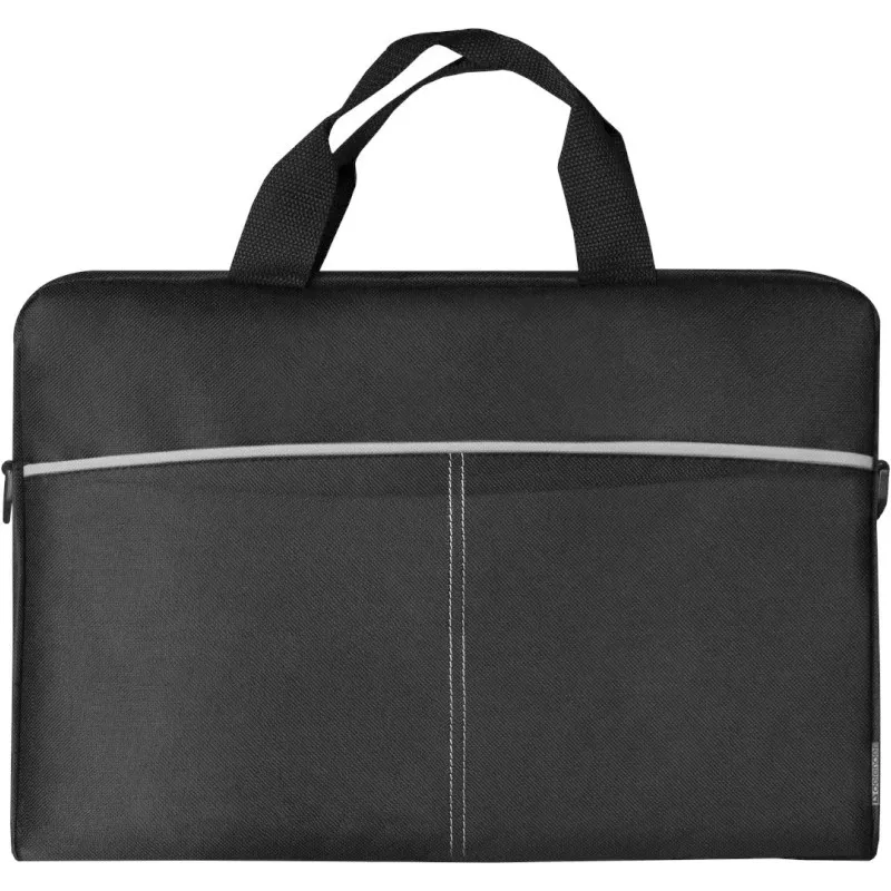 Funda para portátil DEFENDER Lite 39,6 cm (15,6 inch) negro/gris, poliéster, cremallera, asa de transporte, correa de hombro extraíble