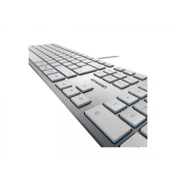Teclado CHERRY KC 6000 slim universal USB QWERTZ alemán plateado