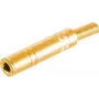 Conector de cable ShiverPeaks BS50800-G 6,3 mm dorado conector hembra