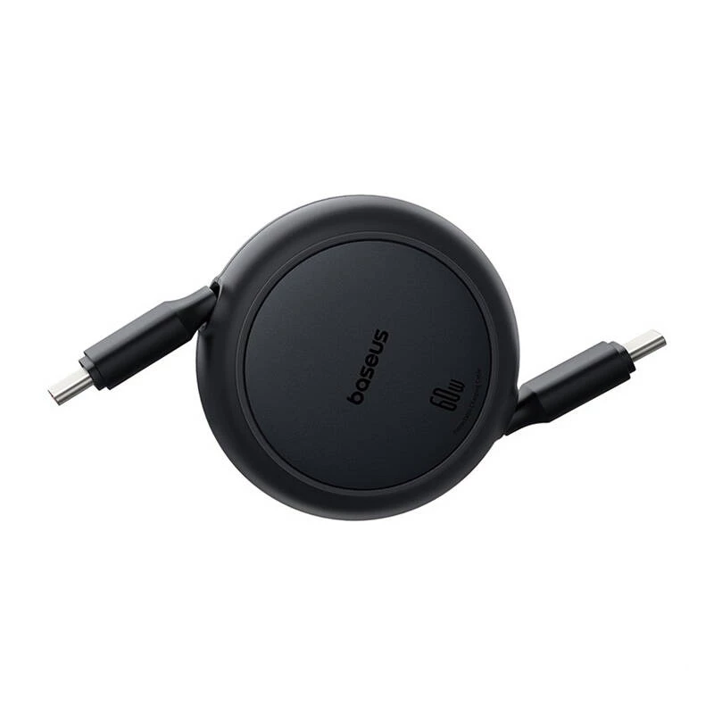 Cable USB-C a USB-C Baseus Free2Pull Mini, 60 W, 1 m, (negro)