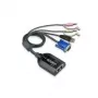Cable adaptador KVM ATEN Dual USB - VGA a CAT5e/6 con soporte de audio y Virtual Media (solo para KM0932)