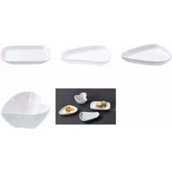 Cuenco de dip de porcelana Ritzenhoff & Breker GUSTO rectangular blanco – apto para lavavajillas