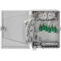 Caja de distribución de superficie Rutenbeck APL 12×LC-D OS2 APC, gris claro RAL 7035