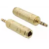 Adaptador de cable DeLOCK 65360 3,5 mm a 6,35 mm Oro