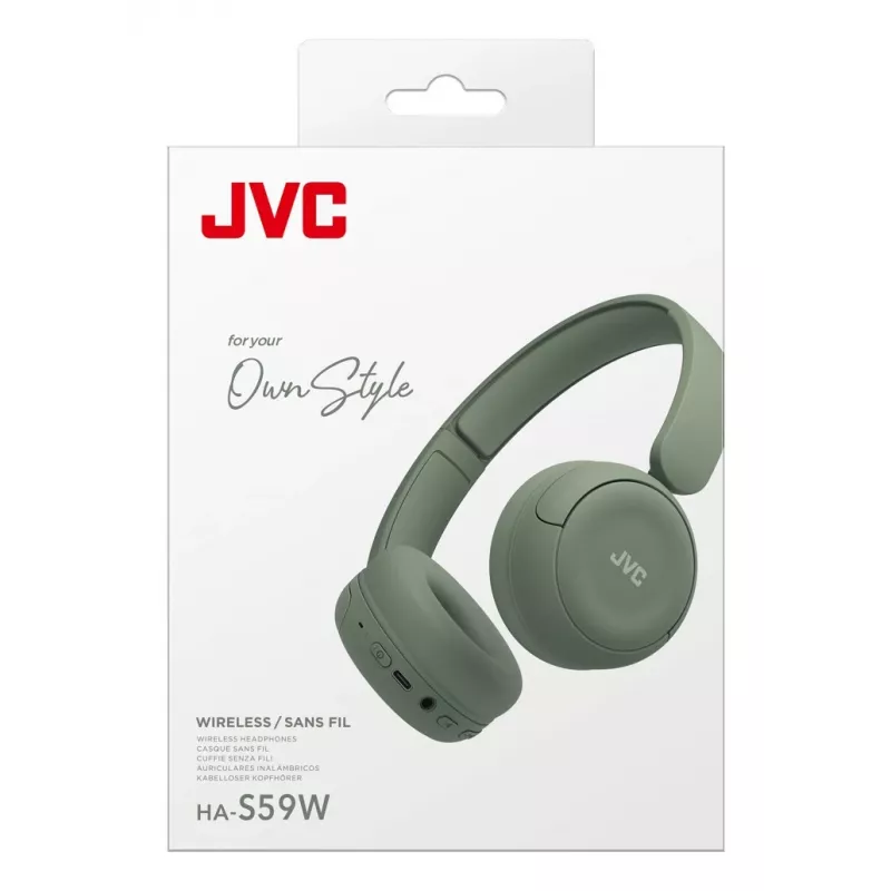 Auriculares JVC HA-S59W con cable e inalámbricos diadema música/diario USB Type-C Bluetooth verde