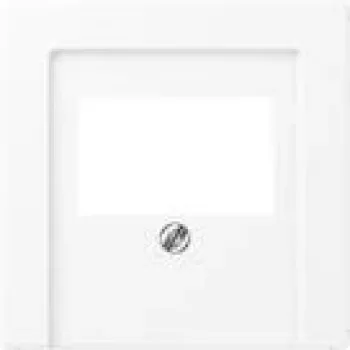 Placa de pared / tapa de interruptor JUNG A569BFPLTWWM — plástico, sin tornillos, 1 unidad