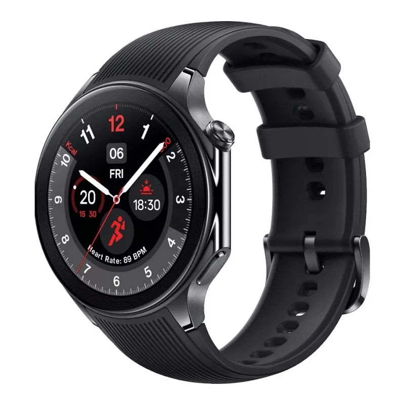 OnePlus Watch 2 - 46 mm - smartwatch con correa - fluoroelastómero - tamaño de muñeca: 140-210 mm - pantalla 3,63 cm (1,43