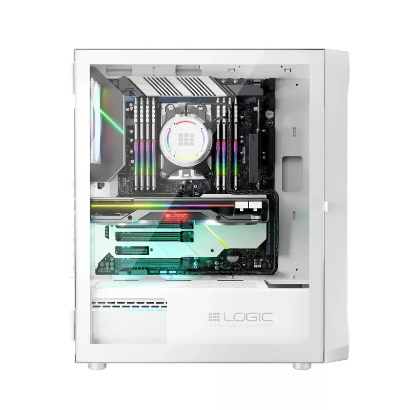 Carcasa Logic PORTOS ARGB MINIDI USB 3.0 Blanca