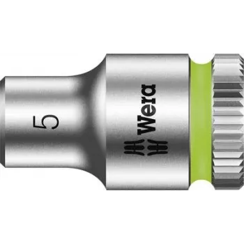 Wera 8790 HMA inserto de llave de vaso hexagonal, 5 mm, accionamiento de 1/4 in