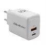 Cargador GaN QOLTEC 51823 20W fuente de alimentación USB, salida 5V/20V