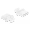 Tapa antipolvo USB Type-C DeLOCK 64094 blanca 10 uds.