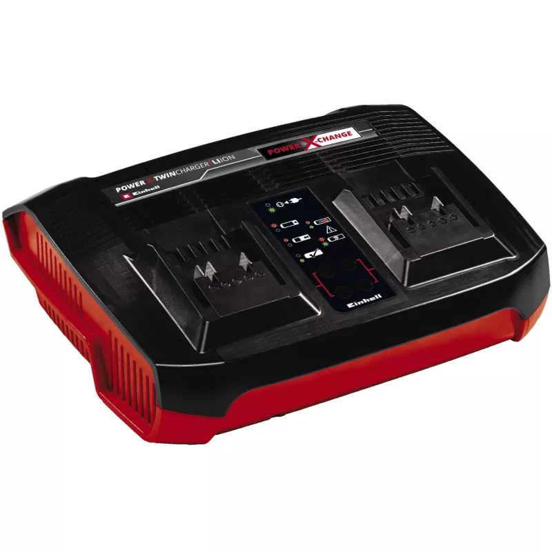 Kit cargador de batería Einhell 2x 4.0Ah Twincharger AC LED