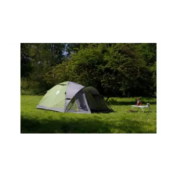Tienda de campaña tipo cúpula Coleman Darwin 3+ 3 personas Gris Khaki Varillas rígidas