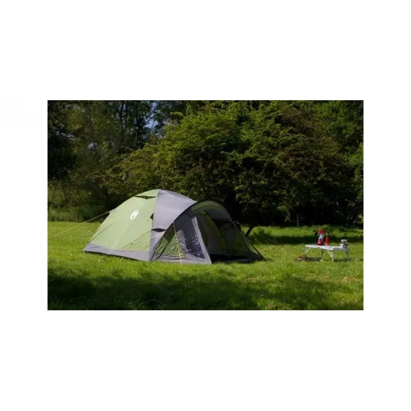 Tienda de campaña tipo cúpula Coleman Darwin 3+ 3 personas Gris Khaki Varillas rígidas