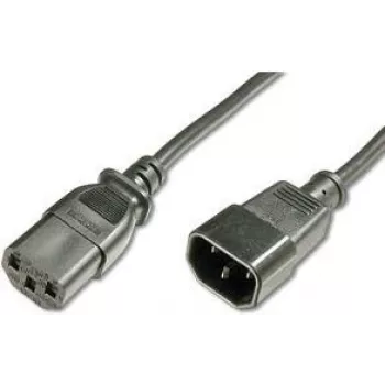 Cable de alimentación e+p SW 15 negro 2 m C14 CEE7/14