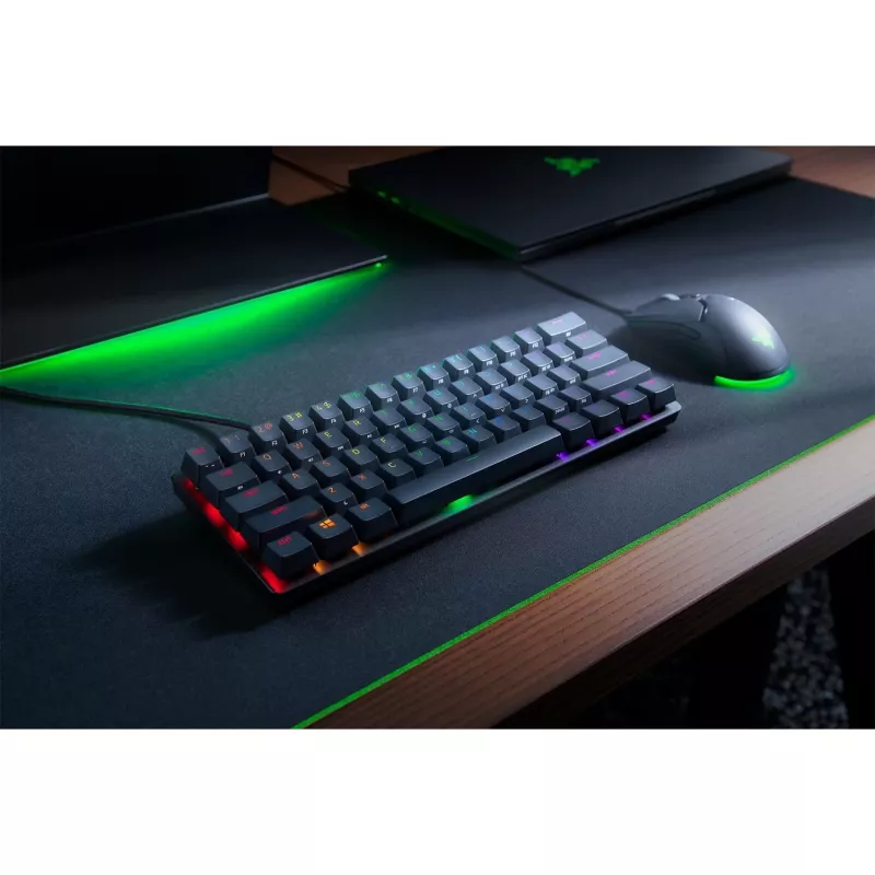 Huntsman Mini, teclado gaming negro, DE-Layout, Razer Linear Optical (Red)