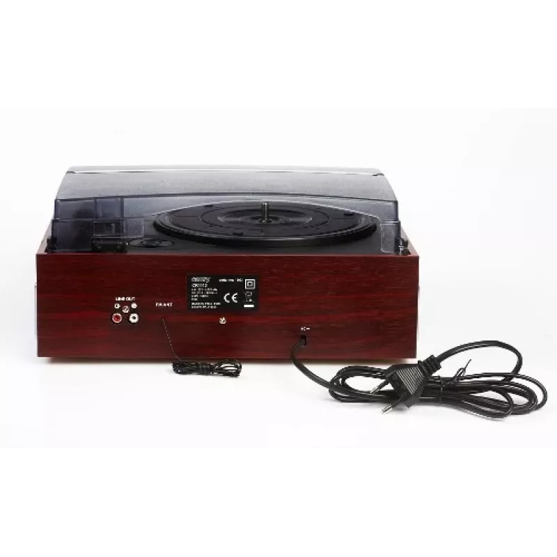 Camry Premium CR1113 tocadiscos de correa con radio, negro