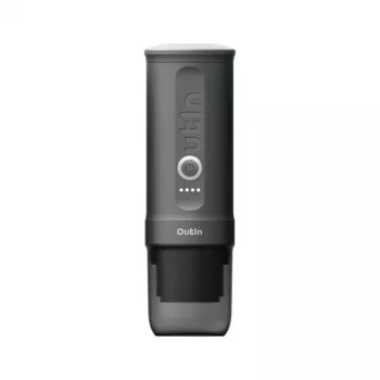 Cafetera OUTIN Outin Nano gris — entrada de café molido, 20 bar, batería 7500 mAh, 670 g
