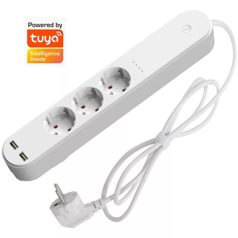 Regleta inteligente Denver SHP-310U 3 salidas AC tipo F 3680 W