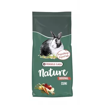 Comida para conejos VERSELE-LAGA Cuni Nature Original 9 kg — 14,5 % proteína, 13,5 % fibra bruta, 4 % grasa