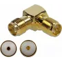 Adaptador de cable DeLOCK 89953 SMA RP-SMA dorado