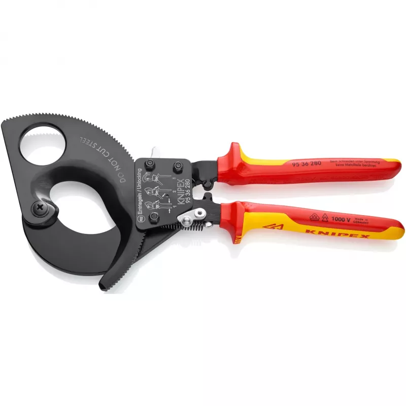 Cortacables 95 36 280, alicate de corte para cables de Cu y Al, verificado VDE