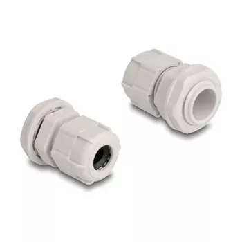 Prensaestopas M16 DELOCK, Plástico, gris, pack de 10