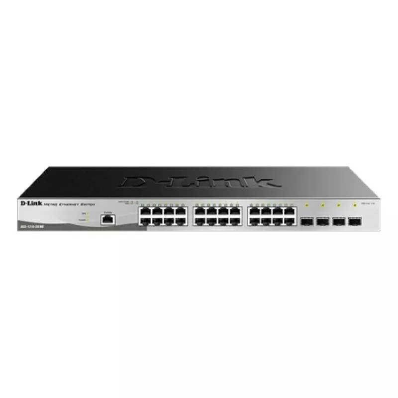 D-Link DGS-1210-28/ME/E Switch de red Gestionado L2+ Gigabit Ethernet (10/100/1000) 1U Negro, Gris