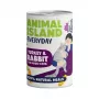 Comida húmeda Animal Island Everyday – Pavo y conejo, 400 g, para gatos adultos, sin cereales ni soja