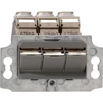 Rutenbeck UM-Cat.6A iso-MD 3 toma de red empotrable 139104100, RJ45, 3 puertos