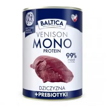 BALTICA Nutraceutic Monoproteico Ciervo con Prebióticos - Comida húmeda para perros - 400g
