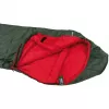 Saco de dormir momia negro Arrow ECO (verde oscuro/rojo)
