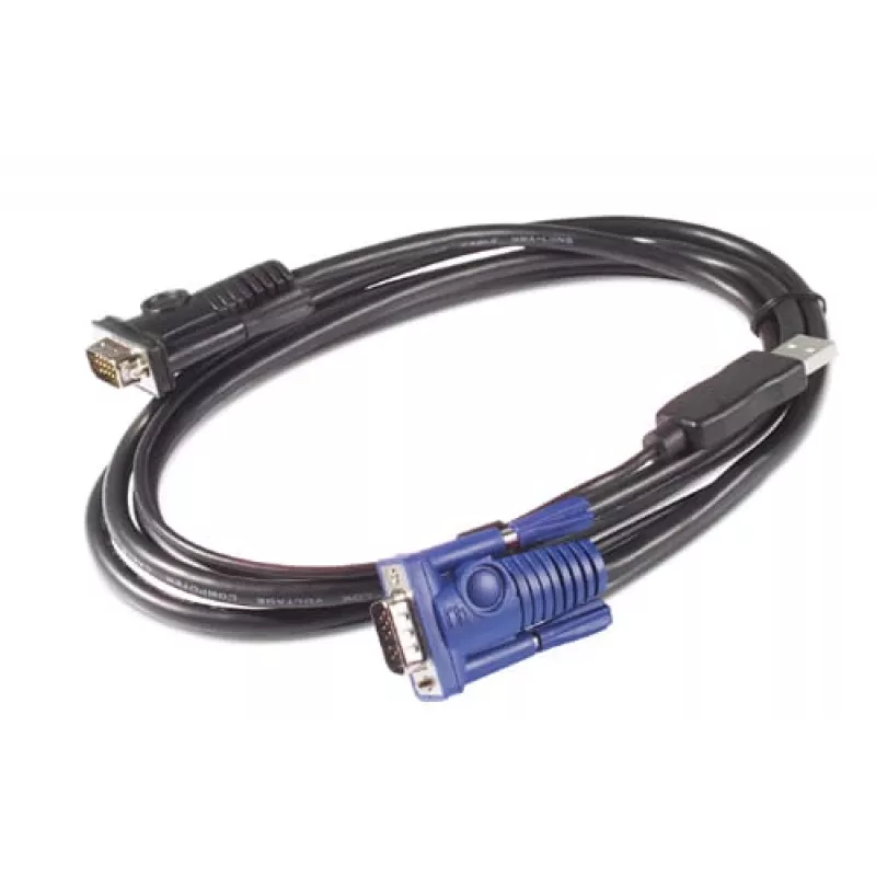Cable KVM USB APC - 6 ft (1,8 m), 1,83 m, USB, USB, VGA, negro, USB-A