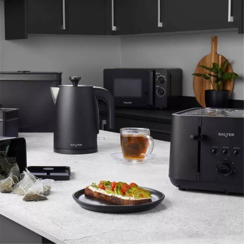 Salter EK5565MBLKFVDE tostadora de 4 ranuras Kuro