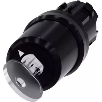 Siemens Interruptor de llave anillo frontal plástico Negro 1 x 90 ° SIRIUS ACT 3SU1000-5BF01-0AA0 1 ud. (3SU1000-5BF01-0AA0)