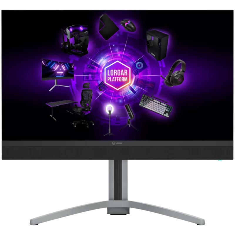 LORGAR 27MP1, Monitor gaming UHD MiniLED Pro, 27'' (3840*2160) Pantalla plana Fast-IPS, negro/gris lechoso