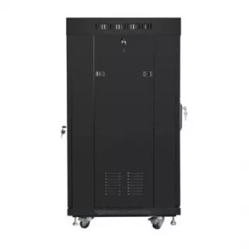 Armario rack 19 pulgadas 22HE 600x600 mm negro LANBERG FF01-6622-12BL