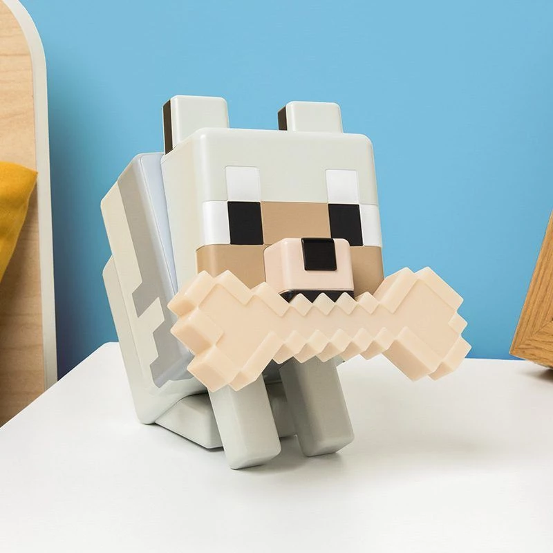 Lámpara Paladone Minecraft Wolf GloBuddies