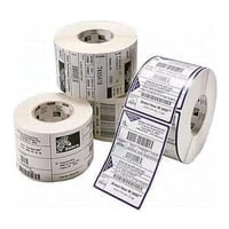 Etiqueta de impresora autoadhesiva Zebra PolyE 3100T — Polietileno, 7,6 cm × 2,5 cm, Blanco, 5180 etiquetas por rollo